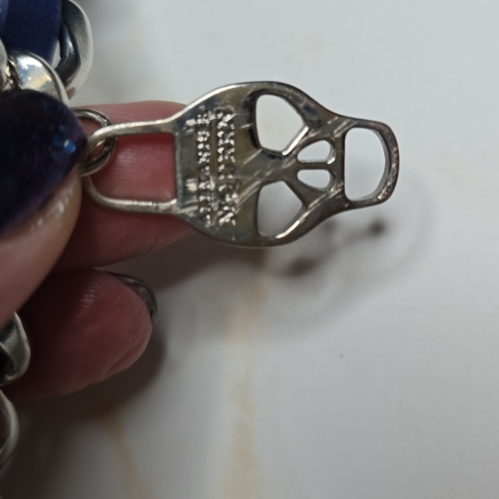 Alexander McQueen Skull On Leather Chain Choker - Picture 5 of 8